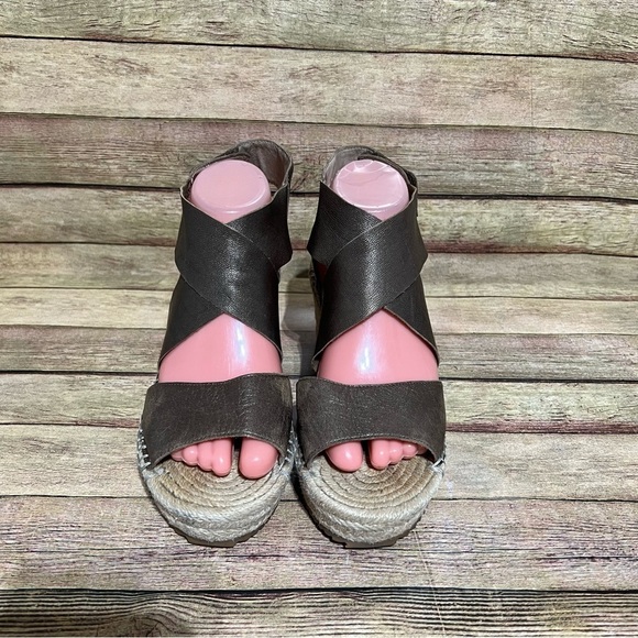 Eileen Fisher Willow Bronze Wedge Espadrilles - Picture 5 of 8